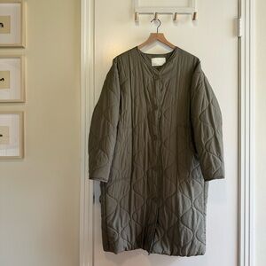 Oak & Fort: Oversized Quilted Liner Jacket